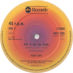 Four Tops Put It On The News VINYL 12" USED
