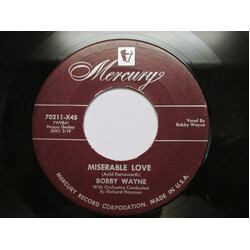 Bobby Wayne (3) Miserable Love / His Business Is Love USED VINYL 7INCH 45 RPM SINGLE