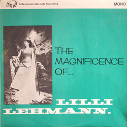 Lilli Lehmann The Magnificence Of... Vinyl LP USED