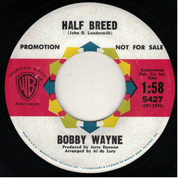Bobby Wayne Half Breed USED VINYL 7INCH 45 RPM SINGLE PROMO