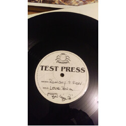 Ramsey & Fen Love Bug USED VINYL 12INCH 33 S RPM TEST PRESSING