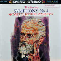 Pyotr Ilyich Tchaikovsky / Pierre Monteux / Boston Symphony Orchestra Symphony No. 4 Vinyl LP USED