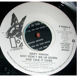 Jerry Inman Why Don't We Lie Down And Talk It Over USED VINYL 7INCH 45 RPM PROMO STEREO MONO