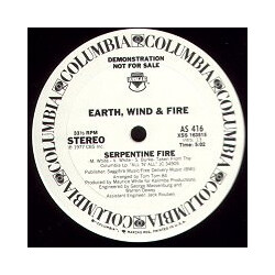 Earth, Wind & Fire Serpentine Fire USED VINYL 12INCH 33 S RPM PROMO STEREO MONO