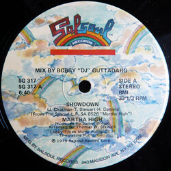 Martha High Showdown USED VINYL 12INCH 33 S RPM SINGLE STEREO