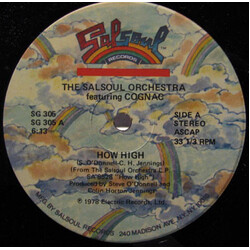 The Salsoul Orchestra How High / My Numbers Up USED VINYL 12INCH 33 S RPM STEREO