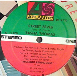 Tasha Thomas Street Fever USED VINYL 12INCH 33 S RPM