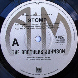 Brothers Johnson Stomp (Edited Version) USED VINYL 7INCH 45 RPM SINGLE