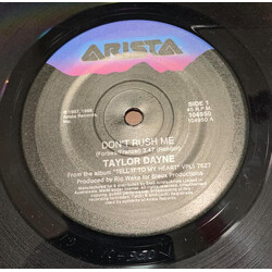 Taylor Dayne Don't Rush Me USED VINYL 7INCH 45 RPM SINGLE