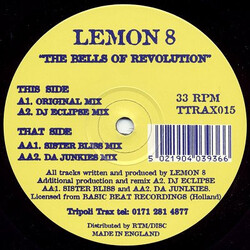 Lemon8 The Bells Of Revolution USED VINYL 12INCH 33 S RPM