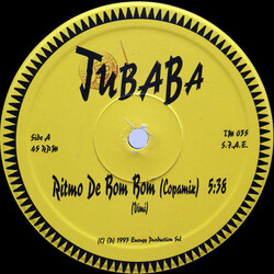 Jubaba Ritmo De Bom Bom USED VINYL 12INCH 45 RPM