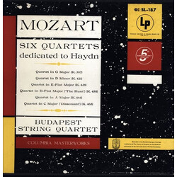 Budapest String Quartet / Wolfgang Amadeus Mozart Six Quartets Dedicated To Haydn Vinyl LP USED