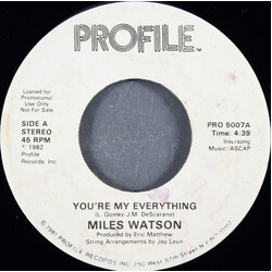 Miles Watson You're My Everything USED VINYL 7INCH 45 RPM PROMO STEREO