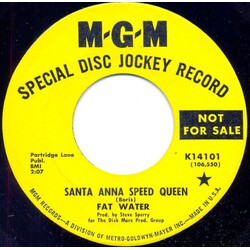 Fat Water Santa Anna Speed Queen / Amalynda Guinevere USED VINYL 7INCH 45 RPM PROMO