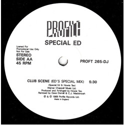 Special Ed Club Scene USED VINYL 12INCH PROMO