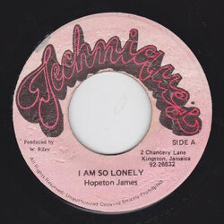 Hopeton James I Am So Lonely Vinyl 7" USED