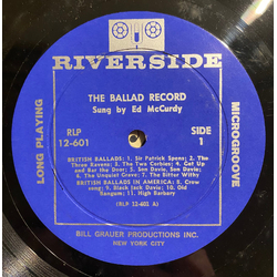 Ed McCurdy The Ballad Record Vinyl LP USED