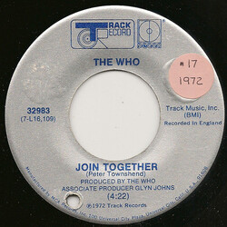 The Who Join Together USED VINYL 7INCH 45 RPM SINGLE