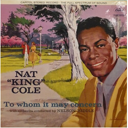 Nat King Cole To Whom It May Concern Vinyl LP USED
