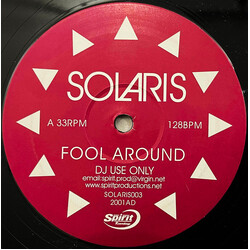 Solaris Fool Around USED VINYL 12INCH PROMO 33 S RPM