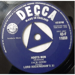 Lord Rockingham's XI Hoots Mon USED VINYL 7INCH 45 RPM SINGLE
