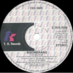 Celi Bee Boomerang USED VINYL 7INCH 45 RPM