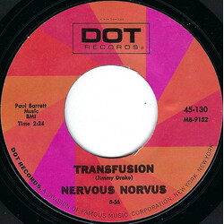 Nervous Norvus Transfusion USED VINYL 7INCH 45 RPM SINGLE REISSUE STYRENE