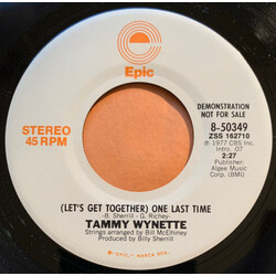 Tammy Wynette (Let's Get Together) One Last Time USED VINYL 7INCH SINGLE 45 RPM PROMO