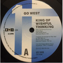 Go West King Of Wishful Thinking USED VINYL 7INCH 45 RPM SINGLE