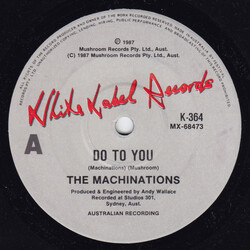 Machinations Do To You USED VINYL 7INCH SINGLE 45 RPM