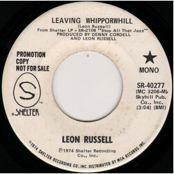 Leon Russell Leaving Whipporwhill USED VINYL 7INCH 45 RPM PROMO STEREO MONO