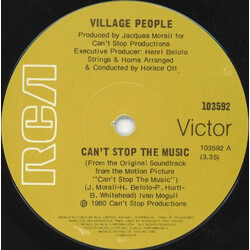 Village People Can't Stop The Music  VINYL 7" USED