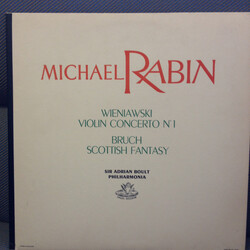 Michael Rabin / Max Bruch / Henryk Wieniawski / Sir Adrian Boult Scottish Fantasy / Violin Concerto No. 1 In F Sharp Minor Vinyl LP USED