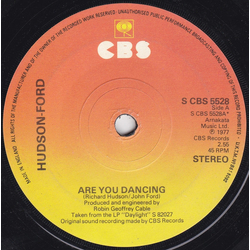 Hudson-Ford Are You Dancing Vinyl 7" USED