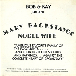 Bob And Ray Bob & Ray Present - Mary Backstayge Noble Wife Vinyl LP USED