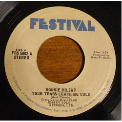 Ronnie Milsap Your Tears Leave Me Cold USED VINYL 7INCH 45 RPM SINGLE