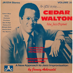 Jamey Aebersold / Cedar Walton Volume 35: Nine Jazz Originals Vinyl LP USED