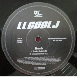 LL Cool J Hush / Rub My Back USED VINYL 12INCH PROMO
