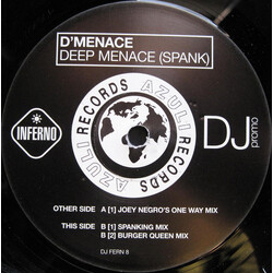 D'Menace Deep Menace (Spank) USED VINYL 12INCH PROMO