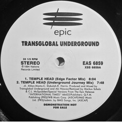 Transglobal Underground Temple Head USED VINYL 12INCH 33 S RPM PROMO STEREO