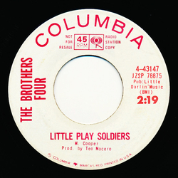 The Brothers Four Little Play Soldiers / Take This Hammer Vinyl 7" USED
