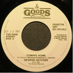 George Hatcher Band Coming Home USED VINYL 7INCH 45 RPM PROMO