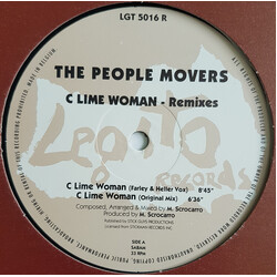 The People Movers C Lime Woman - Remixes USED VINYL 12INCH 33 S RPM