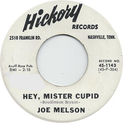 Joe Melson Hey, Mister Cupid USED VINYL 7INCH 45 RPM