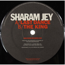 Sharam Jey Last Dance / The King USED VINYL 12INCH 45 RPM