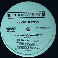 Nu Civilization Wake Up (Shay-Ama) USED VINYL 12INCH 33 S RPM