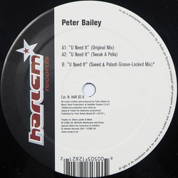 Peter Bailey U Need It Vinyl 12" USED