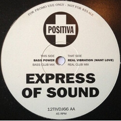 Express Of Sound Real Vibration (Want Love) USED VINYL 12INCH 45 RPM PROMO