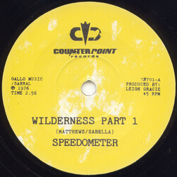 Speedometer (2) Wilderness USED VINYL 7INCH 45 RPM