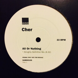 Cher All Or Nothing USED VINYL 12INCH 33 S RPM PROMO